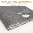 thumbnail image 7 of Non Slip Bathtub Mat, Anti Slip Shower Mat,PVC Loofah Shower Mat - 17.7x30 Inches, Quick-Drying Textured Bathroom Mat without Suction Cups - Grey, 7 of 7