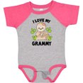thumbnail image 3 of Inktastic Cute Sloth I Love My Grammy with Green Leaves Boys or Girls Baby Bodysuit, 3 of 5