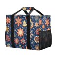 thumbnail image 5 of FORMRS Tote Bag for Women Large Capacity Canvas Travel Foldable Carry On Shopping Handbag, Christmas Splendor, 5 of 8