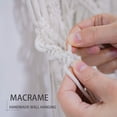 thumbnail image 6 of Coolmade Large Macrame Wall Hanging Wide Boho Macrame Wall Decor Art, 43"x32" White, 6 of 7