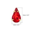 thumbnail image 2 of Unique Bargains 20Pack Teardrop Sew on Rhinestone - 13x8mm Glass Teardrop Crystal Rhinestones in Gold Prong Setting (Bright Red), 2 of 7
