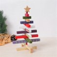 thumbnail image 4 of Wooden Christmas Trees Figurines Christmas Decorations, 4 of 5