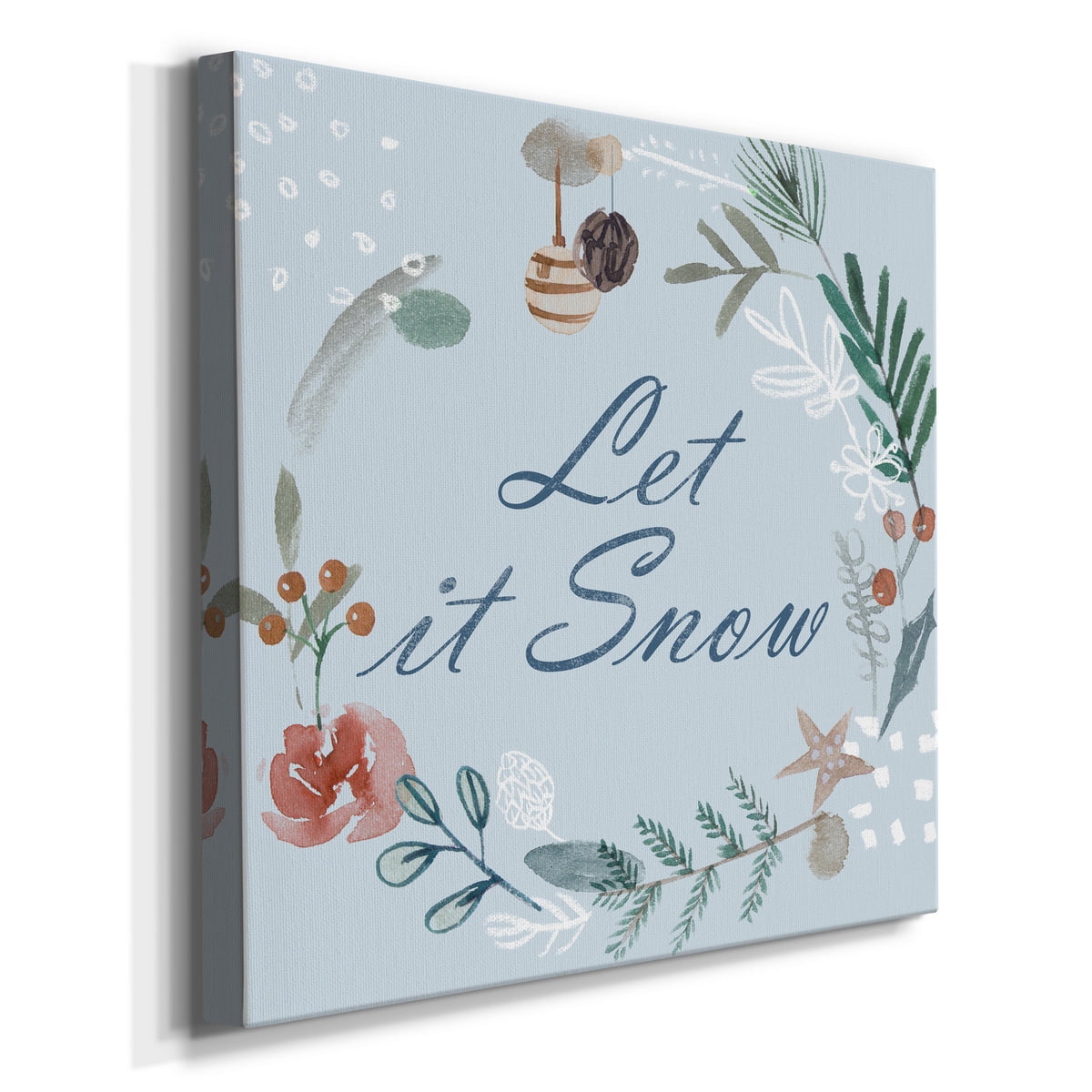 Snowy Christmas IV- Gallery Wrapped Canvas