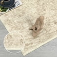 thumbnail image 5 of FairOnly Camel 8'x10'Machine Washable Vintage Floral Printed Low Pile Area Rug Non Slip Stain Resistant Foldable Floor Carpet for Living Room Bedroom, 5 of 7