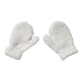 thumbnail image 1 of ZLight 1 Pair Kids Mittens Simple Style Clothes Accessory Solid Color Fingers Cover Beautiful Toddler Mitten for Winter White 1Set, 1 of 6