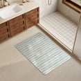 thumbnail image 3 of Diatomaceous Earth Bathroom Mat 60 cm x 40 cm Striped Pattern Polyester Quick Drying Stain Resistant Wear Resistant Non Slip, 3 of 6