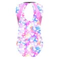 thumbnail image 2 of Alvivi Kids Girls Sleeveless One Piece Dance Bodysuit Sports Athletic Gymnastics Leotard Pink 10, 2 of 5