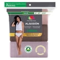 thumbnail image 2 of Bikini Fruit of the Loom para Mujer, Algodón Premium, Multicolor, 3 Piezas Talla 8, 2 of 4