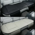 thumbnail image 4 of Cojín de asiento de coche de cuero de PU,Asiento de coche de cuero de PU Cojín de asiento de coche delantero Protectores de asiento de coche resistentes y resistentes, 4 of 6