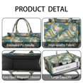 thumbnail image 4 of Large Capacity Tote Bag,Teal Gold Marble Pattern Handbag Fashion Luxury Tote Bag,15.7"x13"x 5.1" Inches,Laptop Compatible, 4 of 6