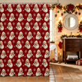 thumbnail image 2 of Manfei Winter Christmas Waterproof Shower Curtain 72Wx84L, Red, 2 of 5