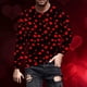thumbnail image 1 of Ceisia Men's Fashion Printed Sports Fitness Long Sleeve Gift Casual Round Neck Top, 1 of 5