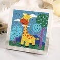 thumbnail image 4 of Cuadros Decorativos Cuadro de arte de cristal redondo completo de animales de dibujos animados de pintura de diamante DIY (DXZ077) Sywqhk Nuevos Originales, 4 of 9