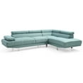 thumbnail image 5 of Glory Furniture Riveredge Twill Fabric Sectional in Teal, 5 of 7