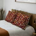 thumbnail image 5 of 2PCS Throw Pillow Covers, Decorative Thanksgiving Halloween Christmas Pillow Covers 18x18, Soft Cushion Pillow Cases for Sofa Couch Bed Livingroom Home Farmhouse Decor, Retro Flowers, No Insert, 5 of 6