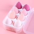 thumbnail image 1 of Nvzi Juego de 8 esponjas de belleza, esponja para difuminar maquillaje líquido y en crema, esponja para base de maquillaje natural, con caja de almacenamiento, amarillo A07, 1 of 4