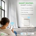 thumbnail image 3 of Smart Envi 120v Plug-in Electric Panel Wall Heater - 500 Watts - 4th Gen (SE5012P), 3 of 14