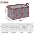 thumbnail image 7 of Yayeee Foldable Storage Basket for Shelves Set of 2 Waterproof Cloth Bins with Handles, Colorful Mandala Pattern, 7 of 7