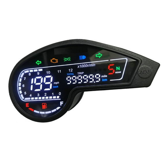 Motorcycle Speedometer For Italika Dm150 For Honda Xr 150L For Velocii Xeverus 200, Speedometer Odometer Speedometer Tachometer-black