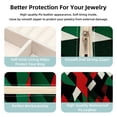 thumbnail image 3 of Palestine Travel Portable Square Decorative Box with Necklace Holder and Jewelry Organizer - Ideal for Rings, Earrings, Necklaces, Bracelets - Suitable for Girls and Women, 3 of 6