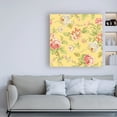 thumbnail image 3 of Trademark Fine Art 'Cottage Roses Pattern IIIB' Canvas Art by Sue Schlabach, 3 of 3