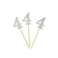 thumbnail image 3 of Darling Souvenir, Number 4 Birthday Year Cupcake Toppers, Birthday/ Anniversary Party Dessert Decorations - Pack Of 20, 3 of 3