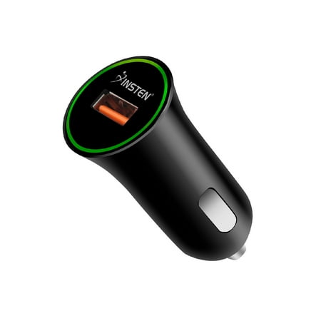 USB Car Charger with Quick Charge by Insten QC 3.0 Auto Fast Charging Adapter for Apple iPhone XS XS Max XR X 11 / 11 Pro / 11 Pro Max iPhone X 8 8+ (Best Usb 3.0 Adapter)