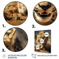 thumbnail image 3 of Designart "Portrait of a Dangerous Cheetah" Animals Floater Framed Canvas Print, 3 of 7