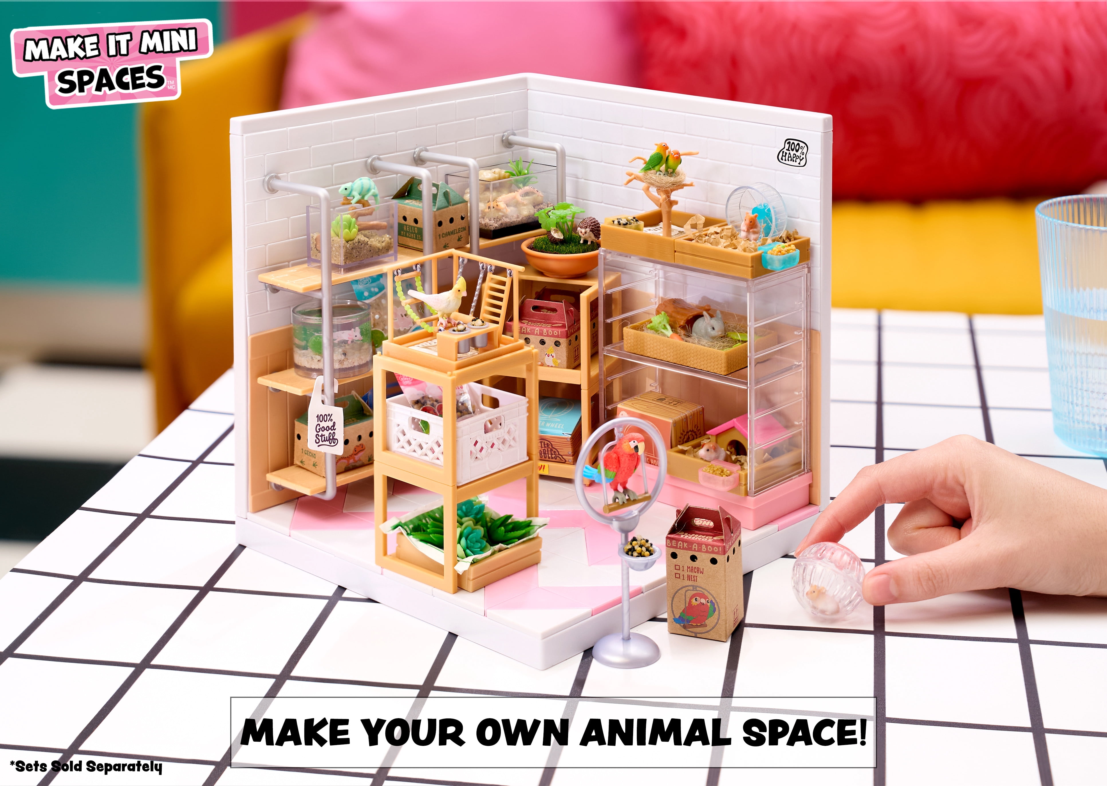 MGA's Miniverse - Make It Mini Animals Mini Collectibles, Blind Pack, Miniatures, DIY, Crafts, Resin Play, Replica, Habitats, Not Edible, Collectors, Gifts, 8+