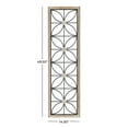 thumbnail image 3 of DecMode Black Metal Floral Wall Decor with Brown Frame, 3 of 9