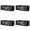 Black 4 Packs, variant on Remote Control Holder 3 Compartments TV Remote Holder Remote Organizer Caddy For Table Nightstand Wooden Bedside Remote Desk Organizer For Media Controllers Supplies