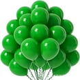 thumbnail image 1 of Nvzi Globos mate de 10 pulgadas, 60 piezas de globos de látex para fiesta de helio de calidad para cumpleaños,béisbol, decoraciones náuticas para bodas y fiestas, verde B, 1 of 4