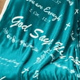 thumbnail image 3 of LHSHID Bible Blanket Christian Sympathy Blanket Inspirational Gifts Religious Gifts for Men Jesus Christ God Say You are Blessed Soft Throw Blanket for Praying Faith Man 60"x80", 3 of 7
