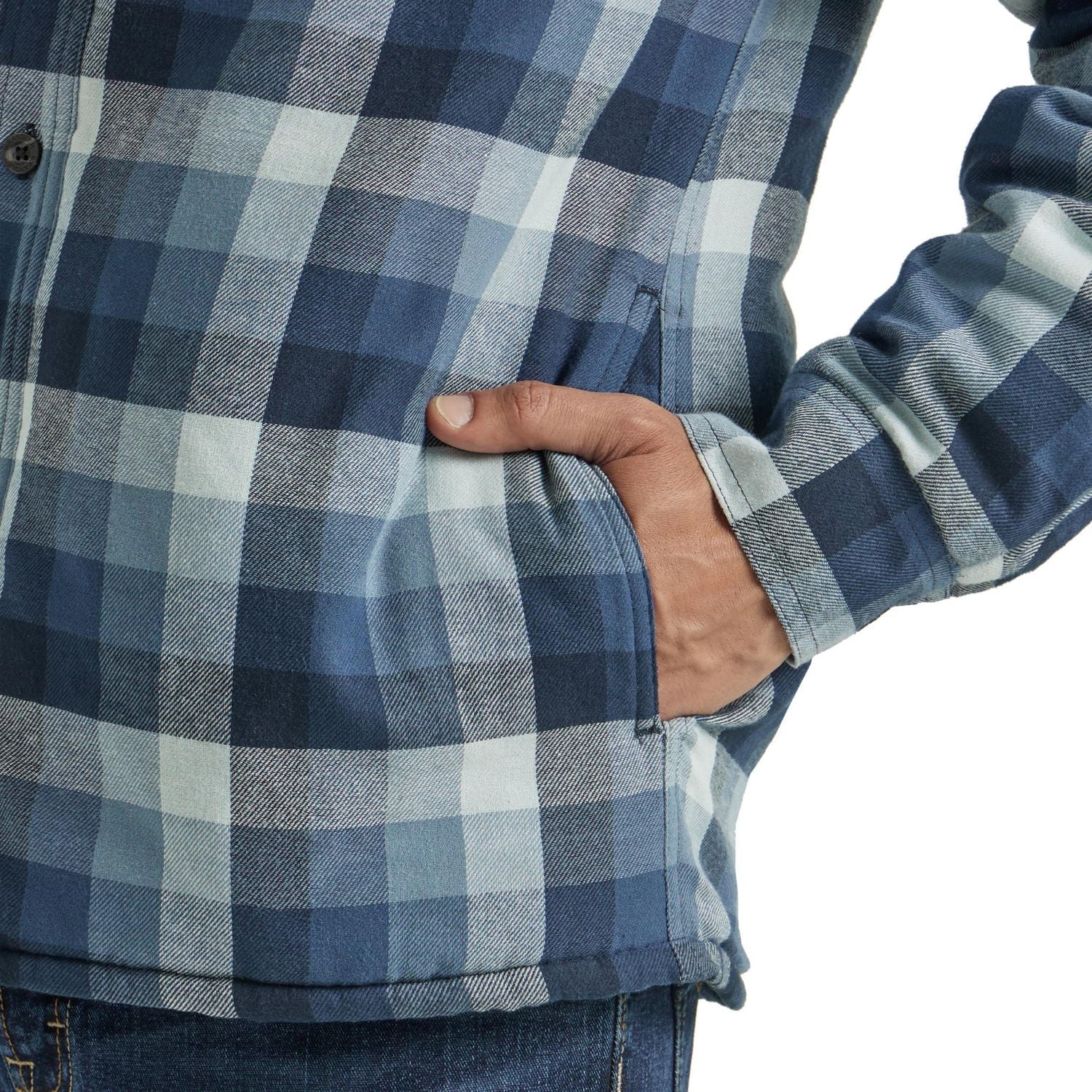 Wrangler Men's Heavyweight Hooded Shirt Jacket