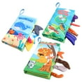 thumbnail image 1 of Baby Hand Puppet Cloth Book Set For Early Education Interactive Tail Design Sensory Toy, 1 of 9