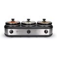 thumbnail image 1 of TRU Triple Buffet Server, 3 2-1/2-Quart Removable Inserts, Silver, 1 of 4