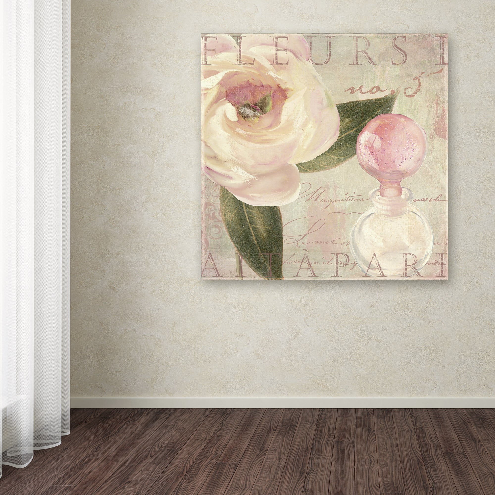 Trademark Fine Art "Parfum de Roses II" Canvas Art by Color Bakery