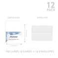 thumbnail image 5 of Koyal Wholesale Wedding Day Gift Cards Set with Envelopes Set of 12, Blue Watercolor, 5 of 5