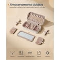 thumbnail image 3 of Estuche de viaje para joyas SONGMICS HOME con espejo 10,5 x 20,5 x 6 cm, 3 of 6