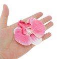 thumbnail image 4 of Unique Bargains 2 Pcs Duckbill Clip Phalaenopsis Faux Pearl Hair Clips for Women Pink White, 4 of 5