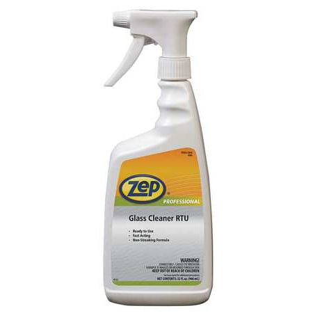 ZEP PROFESSIONAL R04601 Glass Cleaner, 1 qt., Blue