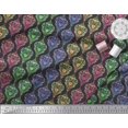 thumbnail image 3 of Soimoi Velvet Fabric Floral & Damask Ethnic Decor Fabric Printed Yard 58 Inch Wide, 3 of 3
