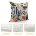 thumbnail image 4 of YINGXI Season Greeting Throw Pillow Covers Quote Words Rose Flower Farmhouse Decor () 12x12in, 4 of 5