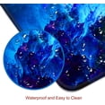 thumbnail image 4 of Gaming Mouse Pad, Large Mouse Pads for Desk, Non-Slip Rubber Base Mousepad, Keyboard Mouse Mat, Desk Pad with Stitched Edges, 31.5x11.8inch, Dazzling Galaxy, 4 of 6