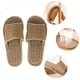 thumbnail image 3 of 1 par de zapatillas de tejido creativo de verano cómodas sandalias de bambú (caqui), 3 of 6
