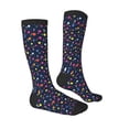 thumbnail image 3 of Daiia Sports Socks Colored Balloons Printed Novelty Crew Socks for Men Women Knee High Socks Cotton Socks Soft & Breathable Support Unisex Socks, 3 of 9