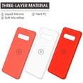 thumbnail image 5 of Compatible with Galaxy S10 Case, Liquid Silicone Microfiber Cloth Lining Full Body Cover with Screen & Camera Protection 6.1 inch 2019, Red, 5 of 7