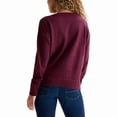thumbnail image 3 of Lucky Brand Women's V-Neck Knit Sweater - Long Sleeve Relaxed Fit - Midweight (X-Small, Maron), 3 of 4