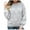 Gray, variant on Lovskoo Sweaters for Women Comfortable Polka Dot Printing Long Sleeve Round Neck Sweater Top Hot Pink