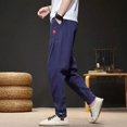 thumbnail image 3 of Pantalones ajustados de otoño e invierno para hombre, pantalones deportivos lisos, ajustados, recortados, pantalones deportivos para hombre, mallas, estéticas, sexys, sexys, sueltos, 3 of 5